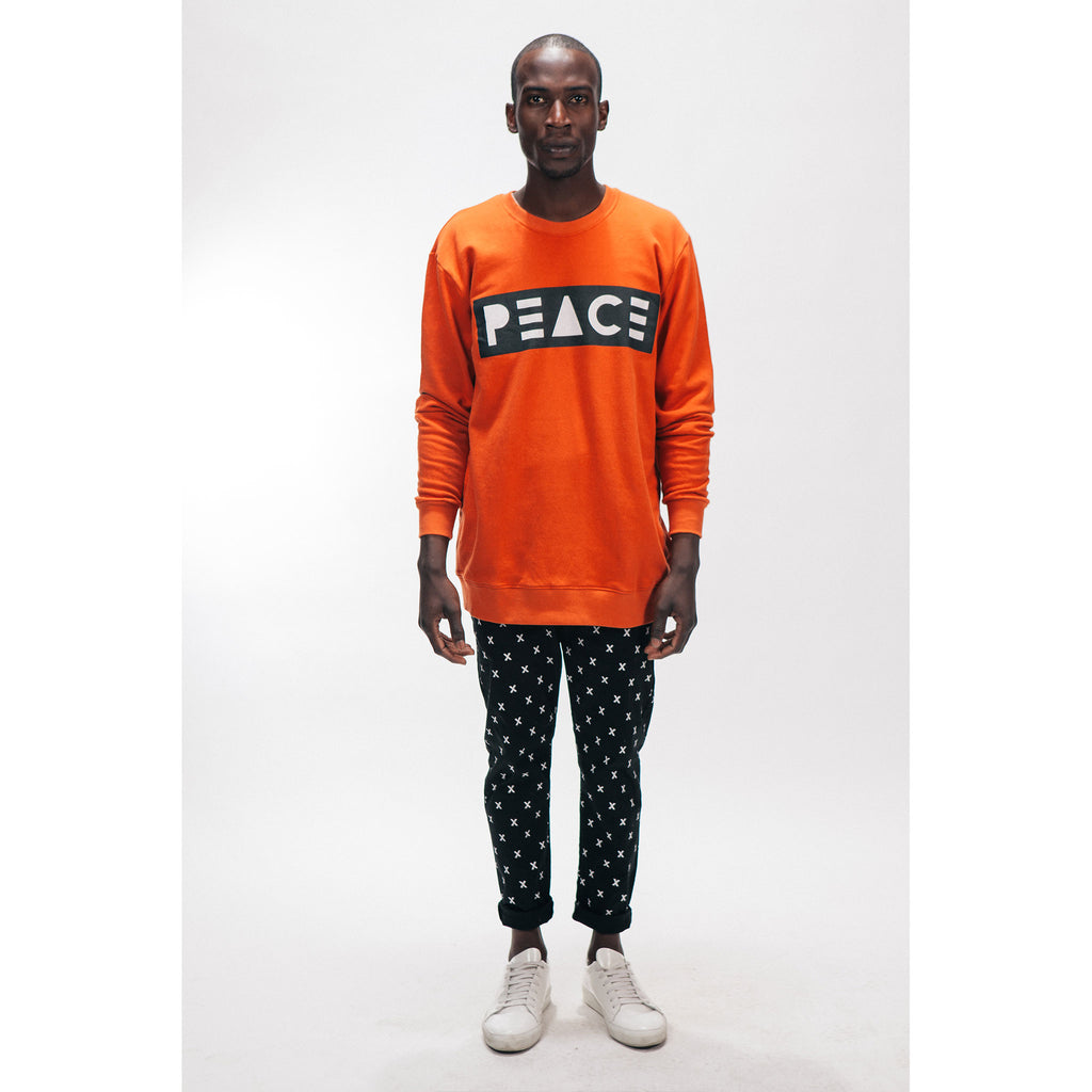 CREW NECK SWEATSHIRT [PEACE] - PEACE FITS