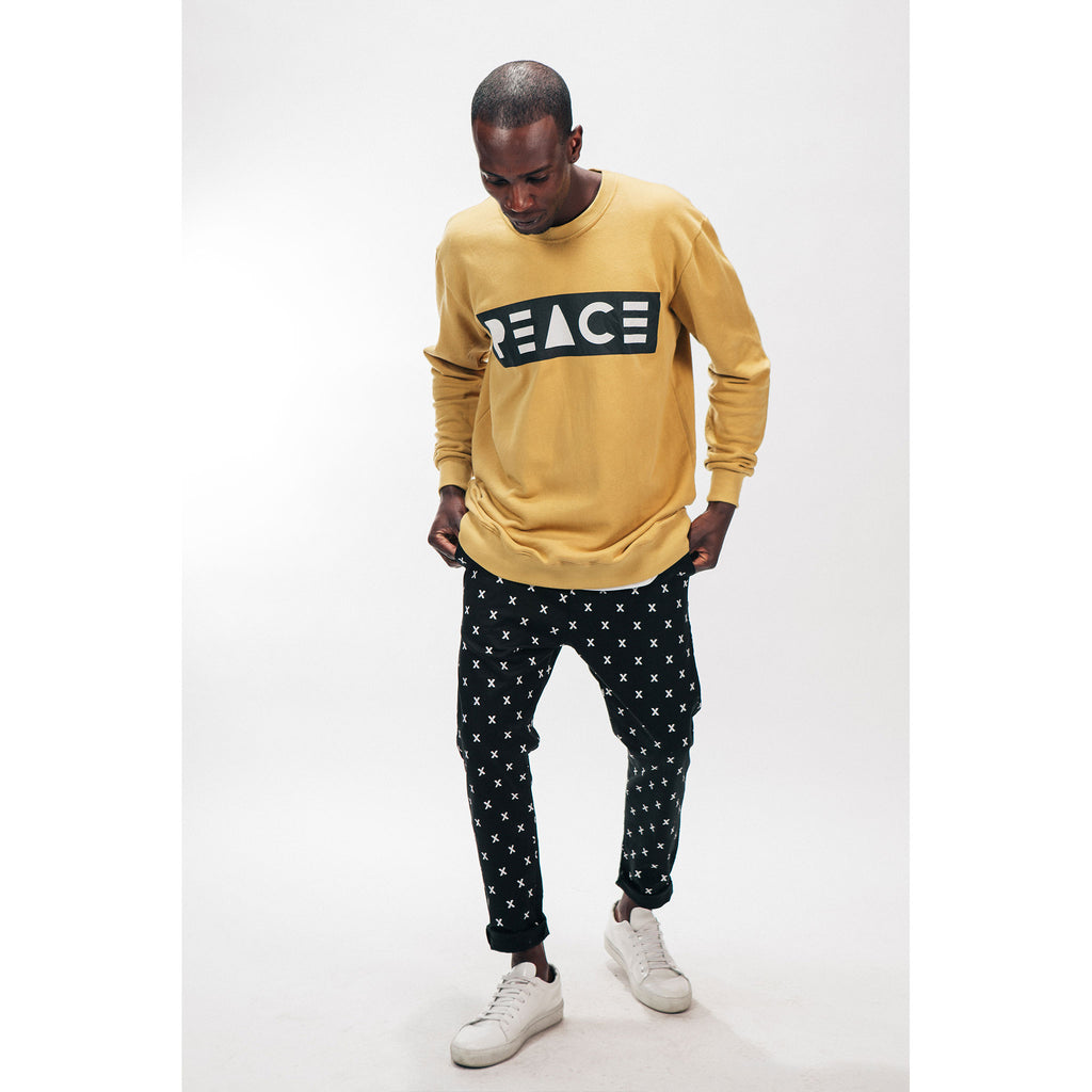 CREW NECK SWEATSHIRT [PEACE] - PEACE FITS